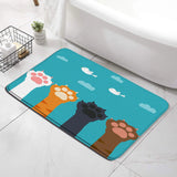 tapis de bain enfant pattes de chats